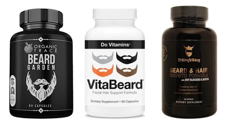 Vitaminas e suplementos para crescimento da barba