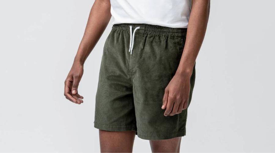 Shorts de veludo Itso para homens