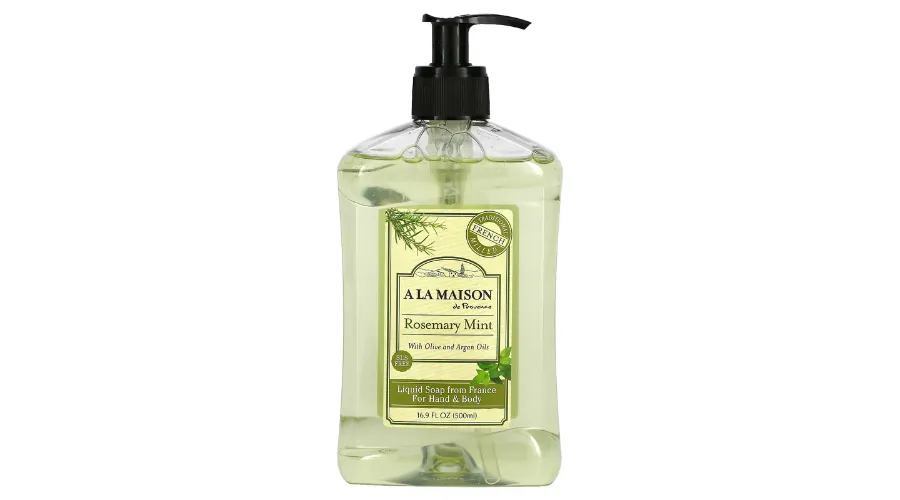 A La Maison de Provence, liquid hand & body soap, rosemary & mint