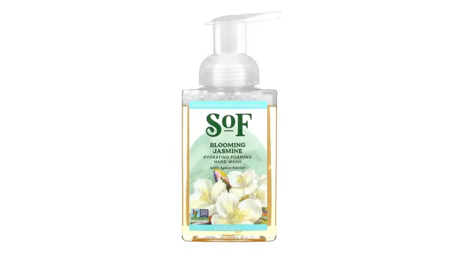 South of France, moisturizing foaming hand wash with agave nectar, refreshing jasmine