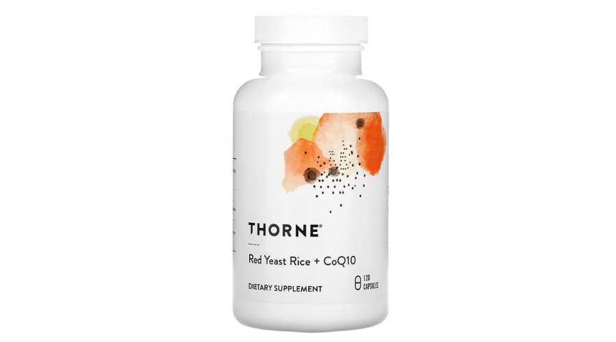 Thorne, rode gistrijst + Co-enzym Q10, 120 capsules