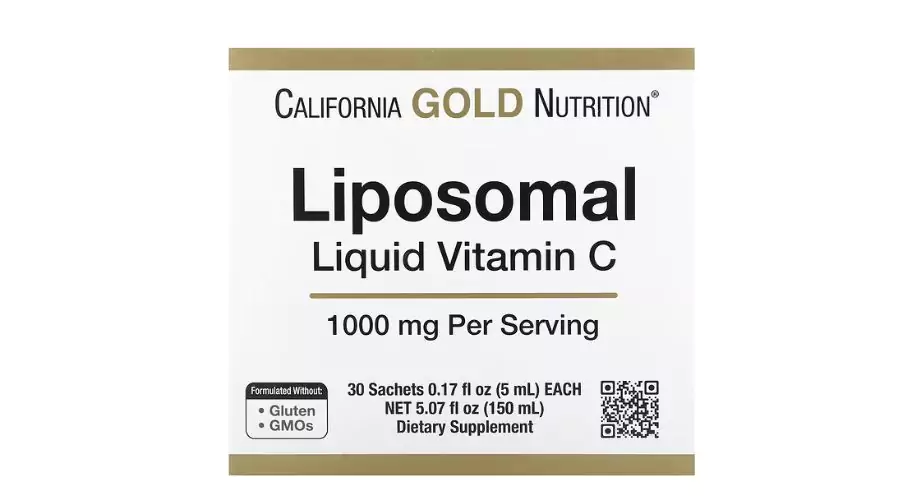 Vitamina C líquida liposomal de California Gold Nutrition