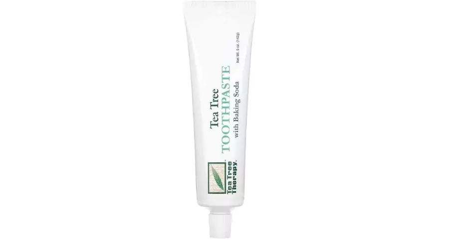 Tea Tree Therapy toothpaste with baking soda