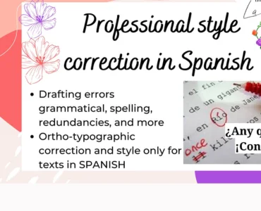 Correction, Style & Variations of Spanish