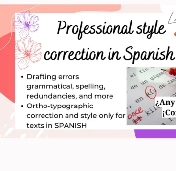 Correction, Style & Variations of Spanish