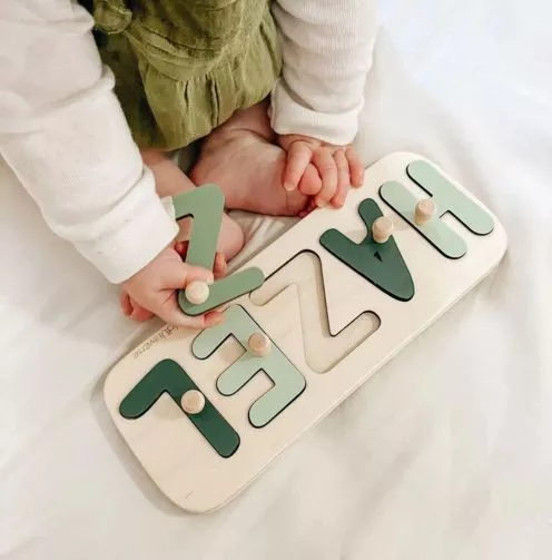 wooden name puzzle | Hitrendsetter