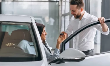 salesman-woman-looking-car-car-s
